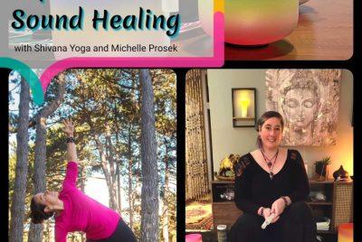 Gentle Outdoor Yoga & Crystal Singing Bowl Sound Healing in Hamilton, Monday July 31, 6:30-7:30pm