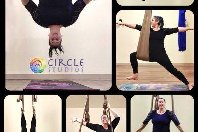 Lunchtime Aerial Yoga at Circle Studios Every Friday!